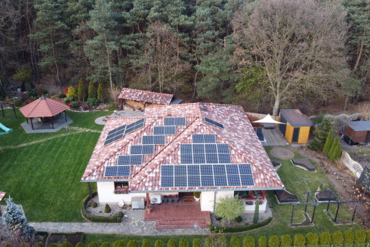 Dom jednorodzinny w Tarnowskich Górach 9,6 kWp